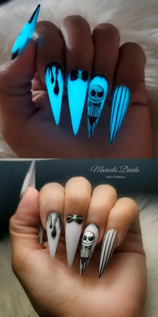 Halloween Glow in the Dark Ghost, ManiCURE Real Nail Polish Strips, Dr –  ManiCURE Nail Polish